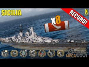 Sicilia 8 Kills & 214k Damage | World of Warships Gameplay