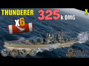 Thunderer 6 Kills & 325k Damage | World of Warships Gameplay