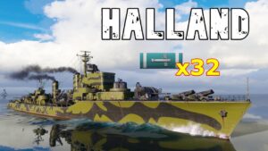 World of WarShips Halland - 3 Kills 326K Damage