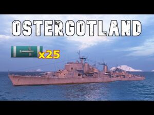World of WarShips Östergötland - 2 Kills 203K Damage