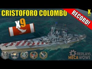 Cristoforo Colombo 9 Kills & 197k Damage | World of Warships Gameplay