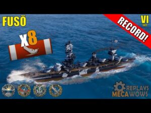 Fusō 8 Kills & 128k Damage | World of Warships Gameplay