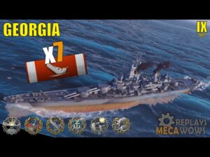 Georgia 7 Kills & 200k Damage | World of Warships Gameplay