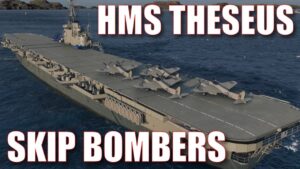 HMS Theseus Royal Navy Aircraft Carrier World of Warships Wow CV Guide