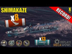 Shimakaze 8 Kills & 186k Damage | World of Warships Gameplay