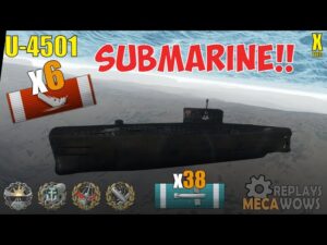 Submarine U-4501 6 Kills & 237k Damage | World of Warships Gameplay