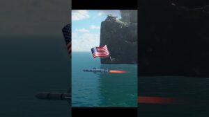 🇺🇸US UGM-84 Harpoon Missile In Modern Warships #shorts