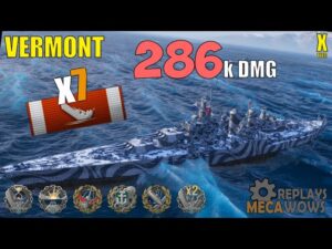 Vermont 7 Kills & 286k Damage | World of Warships Gameplay
