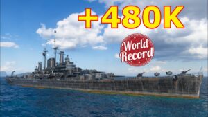 World of WarShips Des Moines - 481K Damage | NEW WORLD RECORD !