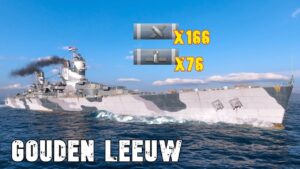 World of WarShips Gouden Leeuw - 5 Kills 353K Damage