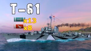 World of WarShips T-61 - 8 Kills 156K Damage