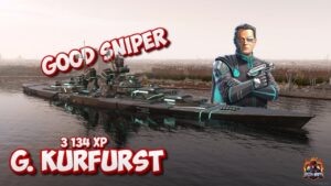 Kurfurst sniper battleship World of Warships Legends #wowslegends #bestreplays